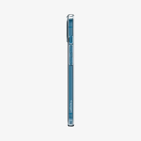 ACS03197 - iPhone 13 Pro Max Case Liquid Crystal in crystal clear showing the back